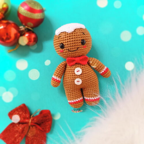 Biscoito de Natal em Crochê Amigurumi