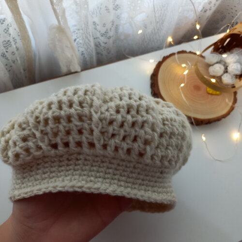 Boina de Crochê Infantil Menina