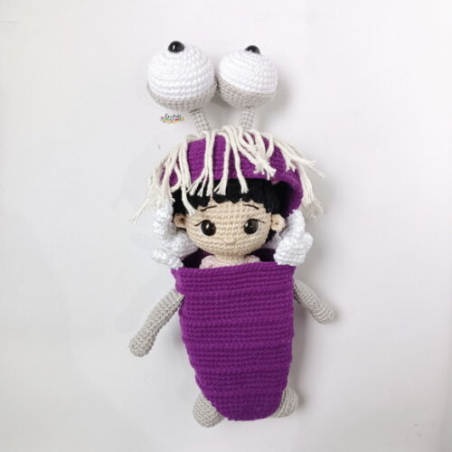 Boneca de Crochê Amigurumi Personalizada Monstros S.a.