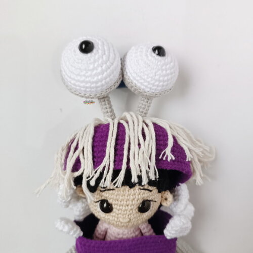 Boneca de Crochê Amigurumi Personalizada Monstros S.a.