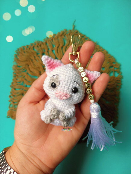 Chaveiro Personalizado Porquinho Puá Moana