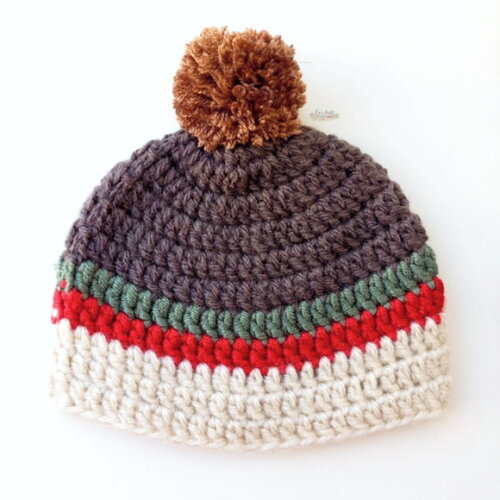 Conjunto Inverno Touca e Sapatinho para Menino de Crochê