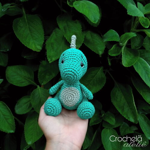 Dinossauro de Crochet Amigurumi