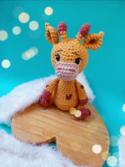 Girafa Amigurumi Tema Safári