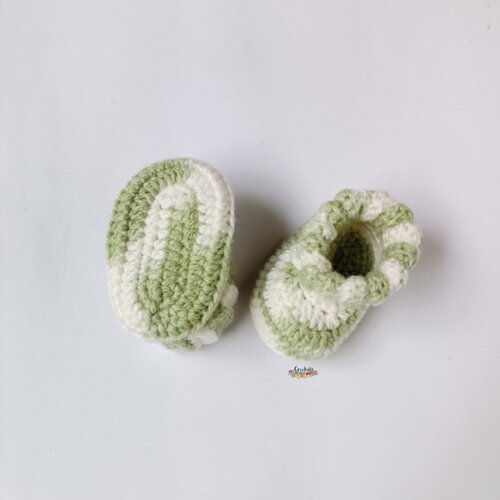 Kit de Crochê Conjunto Sapatinho para Bebê Menino