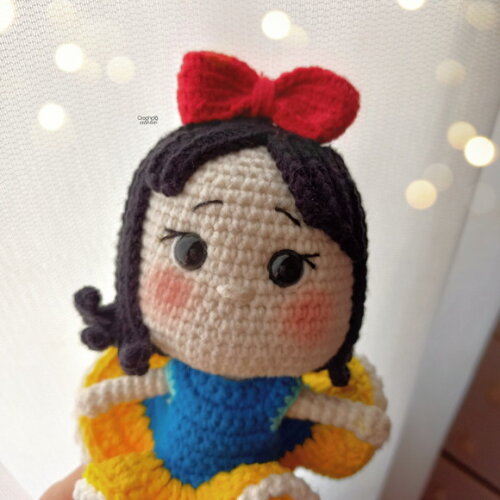 Mini Boneca Personalizada Branca de Neve Lembrancinha Menina