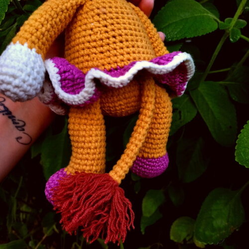 Leoa de Crochê Amigurumi Coleção Bichinhos Safári