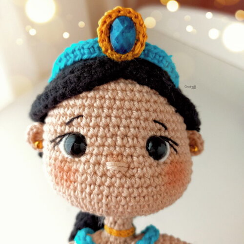 Mini Boneca Personalizada Princesa Jasmi Lembrancinha Menina