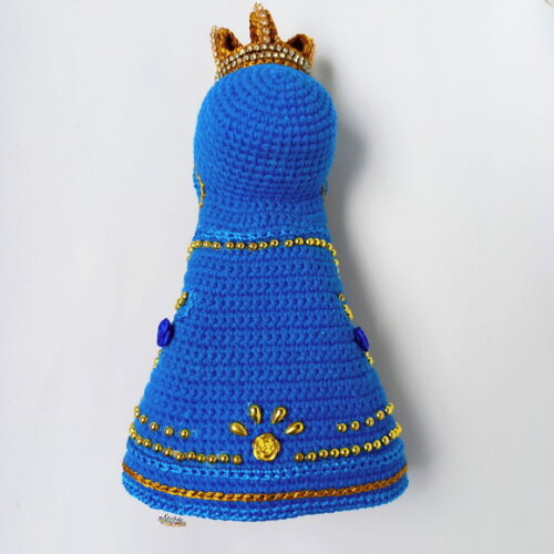 Santinha Nossa Senhora Aparecida de Crochê Amigurumi
