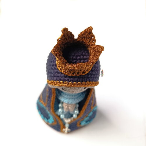 Santinha Nossa Senhora Aparecida de Crochê Amigurumi