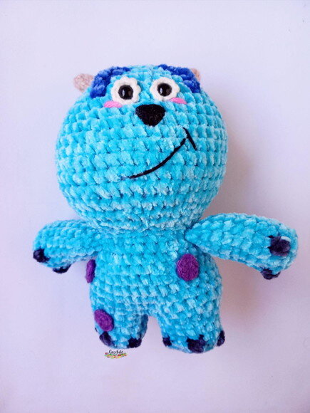 Sullivan Monstros S.a. de Crochê Amigurumi Pelúcia
