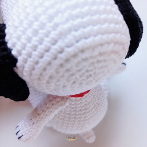 Snoopy Personagem de Crochê Amigurumi