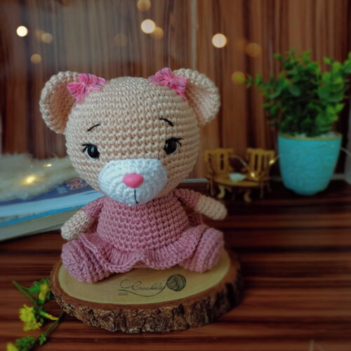 Ursinha para Decoração Nicho Quarto Infantil Menina