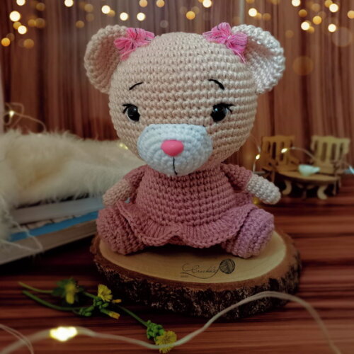Ursinha para Decoração Nicho Quarto Infantil Menina