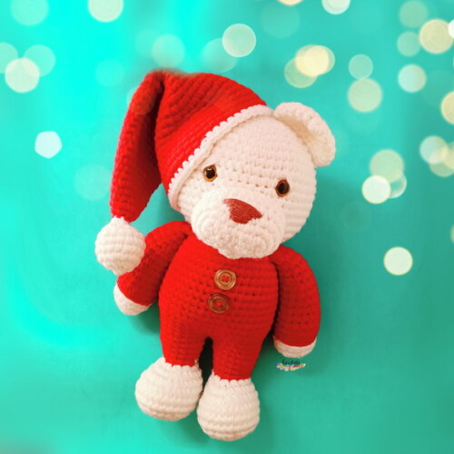 Ursinho Dorminhoco de Crochet Amigurumi Naninha
