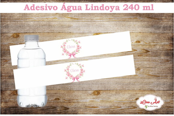 Adesivo Água Lindoya 240 ml - Floral \ Borboleta