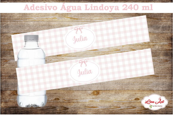 Adesivo Água Lindoya 240 ml - Xadrez Rosa