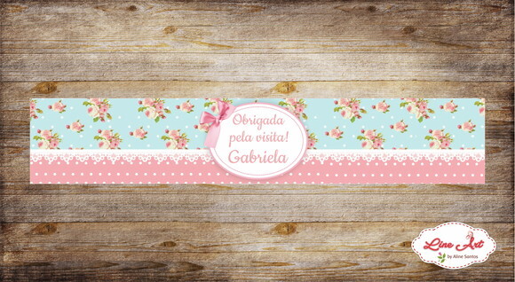 Adesivo água maternidade - Floral