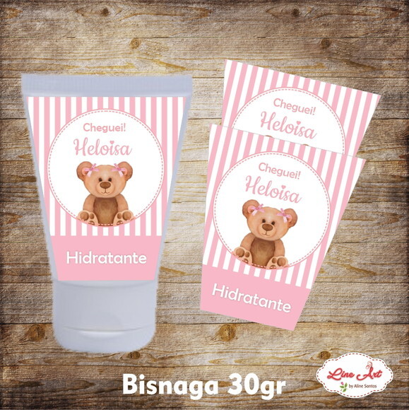 Adesivo álcool gel\ hidratante - Ursinha