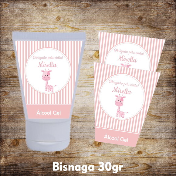 Adesivo bisnaga - Girafa rosa