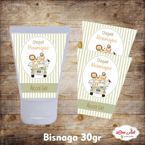 Adesivo bisnaga - Safari Aquarela