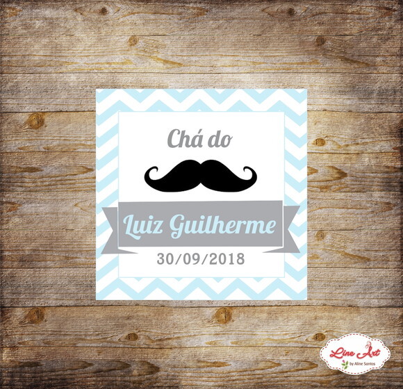 Adesivo caixinha- Chevron Bigode