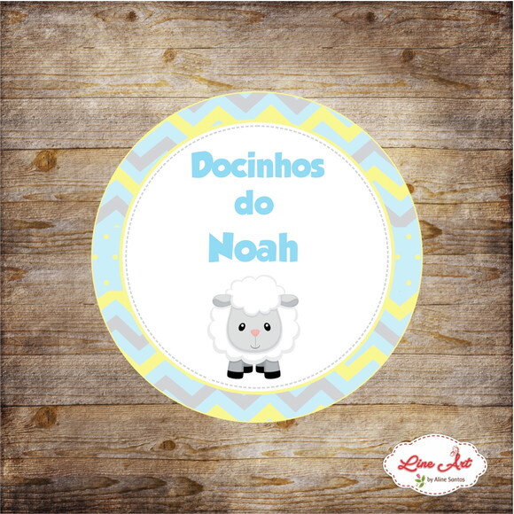 Adesivo latinha - Chevron Carneirinho