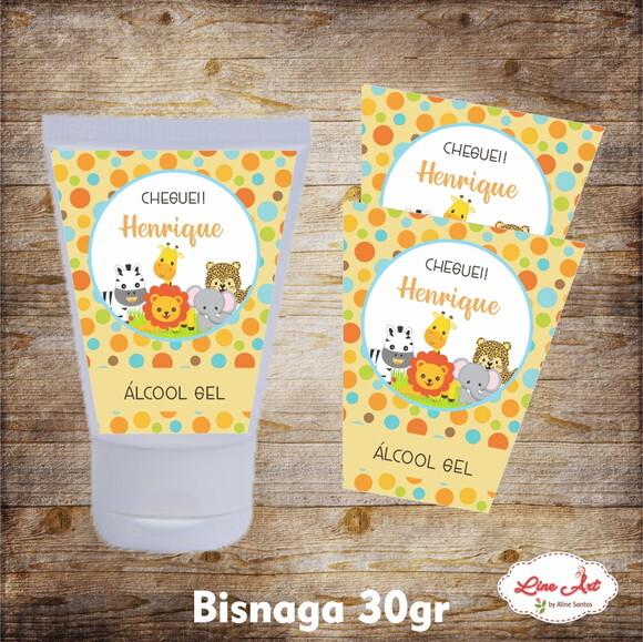 Adesivo mini bisnaga - Maternidade Safari