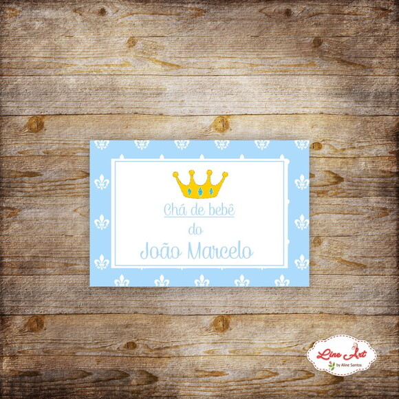 Adesivo mini mamadeira Realeza
