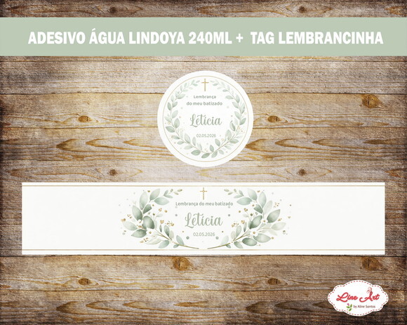 Kit Adesivo \ Tag - Personalizado Batizado