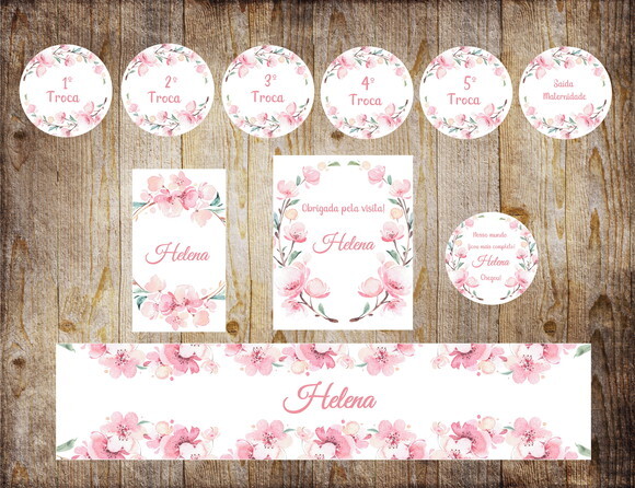 Kit Maternidade Floral