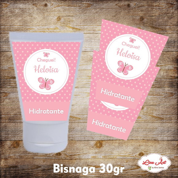 Rótulo adesivo bisnaga 30 gramas - Borboleta
