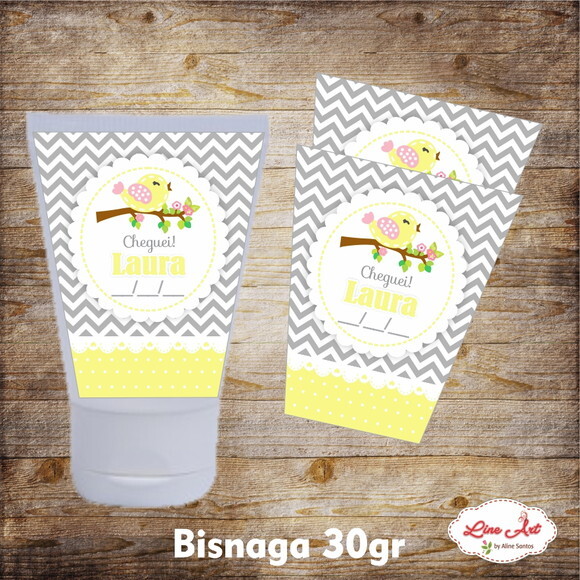 Rótulo adesivo bisnaga 30 gramas - Passarinho