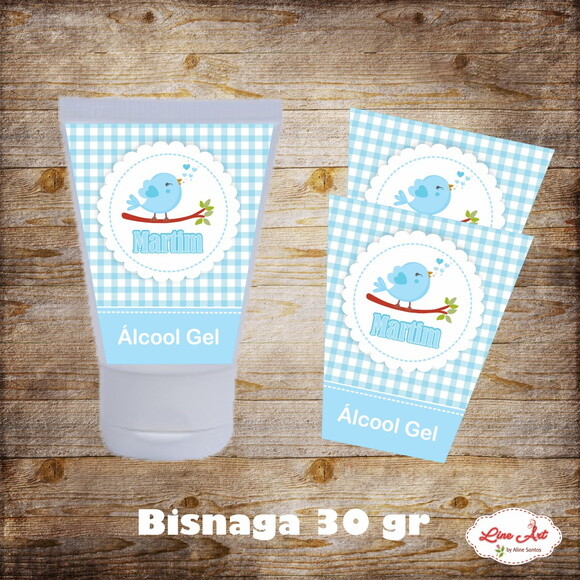 Rótulo bisnaga 30 gramas - Passarinho