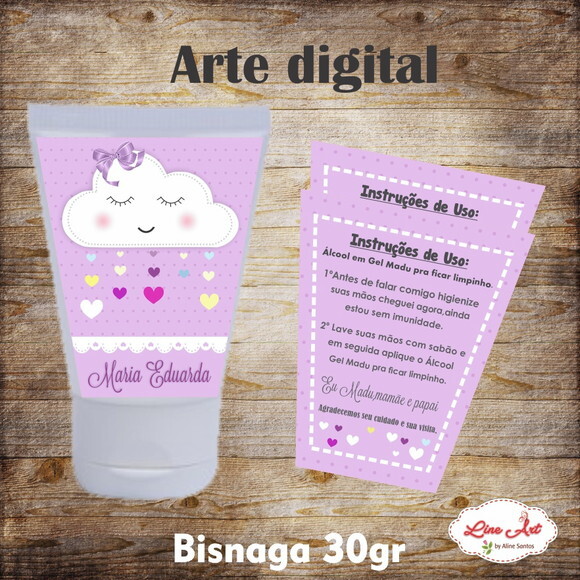 Rótulo digital Bisnaga - Chuva de Amor