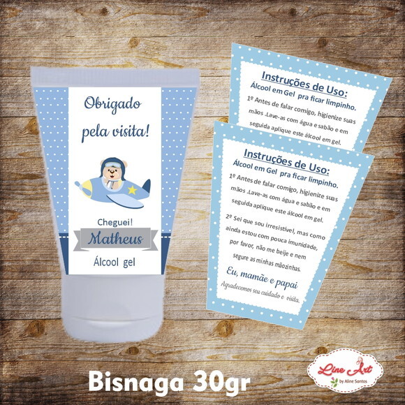 Rótulo Digital Bisnaga - Ursinho Aviador