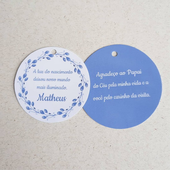 Tag Agradecimento - Maternidade Dupla