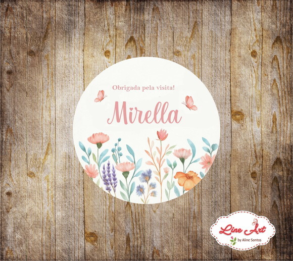 Tag Agradecimento - Maternidade Floral
