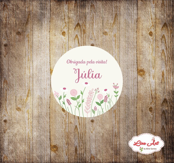 Tag Agradecimento - Maternidade Floral