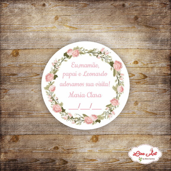 Tag Agradecimento - Maternidade Floral