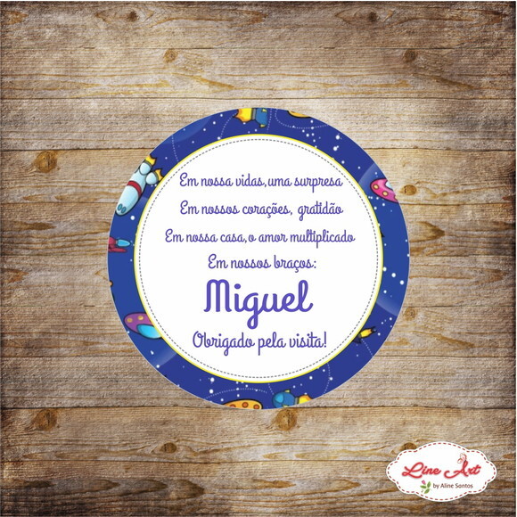 Tag Agradecimento Maternidade - Astronauta