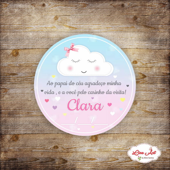 Tag digital maternidade - Chuva de amor