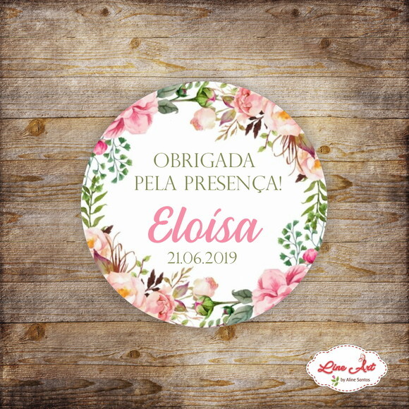 Tag Lembrancinha - Floral