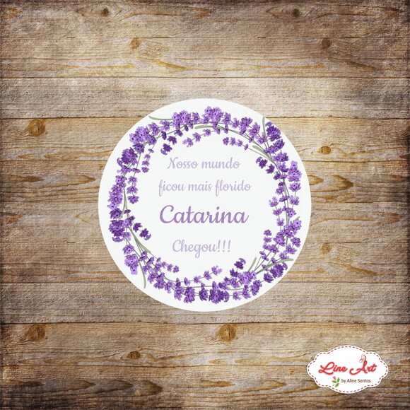 Tag Lembrancinha - Floral Roxa\lavanda