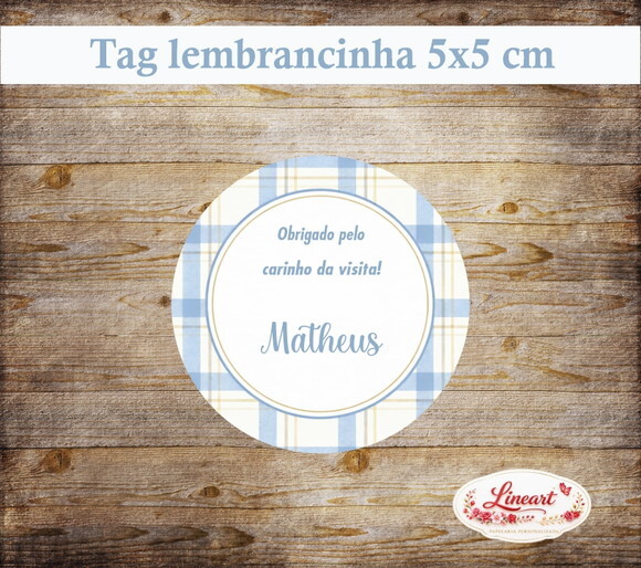 Tag Lembrancinha - Maternidade \ Azul