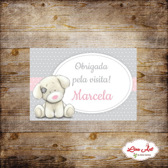 Tag lembrancinha - Maternidade cachorrinho