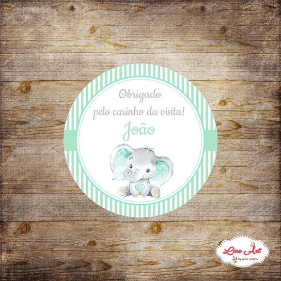 Tag Lembrancinha - Maternidade Elefante