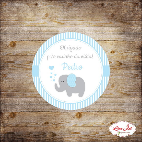 Tag Lembrancinha - Maternidade Elefante