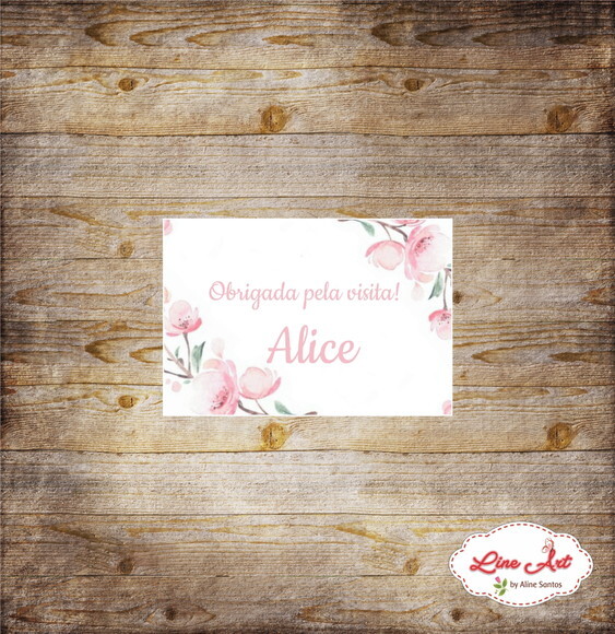 Tag Lembrancinha - Maternidade Floral