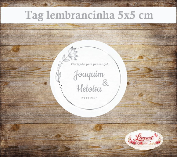 Tag Lembrancinha - Prata